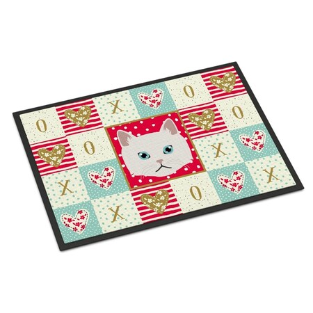 Carolines Treasures 18 x 27 in. Napoleon Cat Love Indoor or Outdoor Mat CK5135MAT